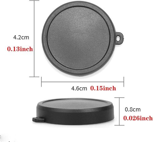 2PCS Camera Lens Caps for DJI Osmo Action 6 Silicone Lens, Compatible with DJI Osmo Action 6, Washable Anti Loss Cover with Lanyard Hole (Black) in Kuwait