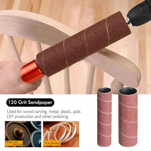 FLEXMAN Spindle Sander Adapter Kit, 3/8in Aluminum Alloy Hand Held Rubber Sanding for Various Vibration Drilling Machine in Kuwait