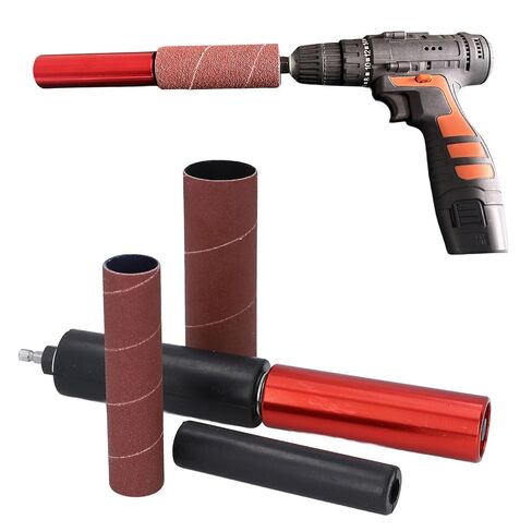 FLEXMAN Spindle Sander Adapter Kit, 3/8in Aluminum Alloy Hand Held Rubber Sanding for Various Vibration Drilling Machine in Kuwait