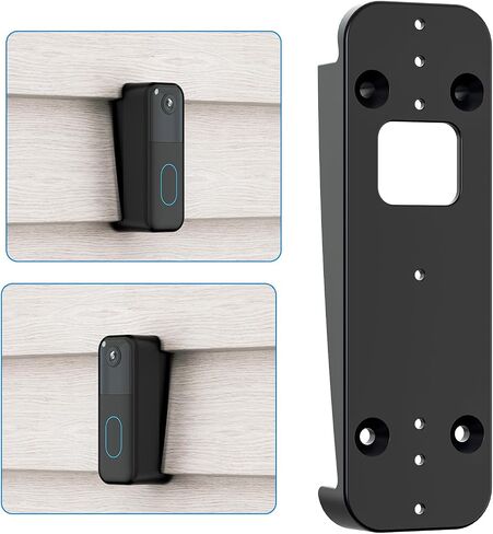 Blink Doorbell Mount & Vinyl Siding Mount for Blink Video Doorbell(2nd Gen) | Fits 4" Standard Siding, Weatherproof Cover Case for Blink Doorbell Camera 2nd Gen, Doorbell Angle Mountig Bracket Wedge Kit in Kuwait