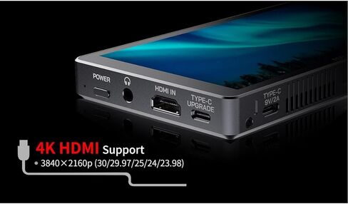 FEELWORLD P6XL 6 Inch Camera Monitor Built-in-Battery 1200nit High Brightness 4K, Touch Screen Support 3D LUT Waveform Help Creators Outdoor Accurate Focus and Expose in Kuwait