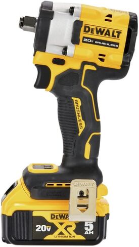 DEWALT DCF921P2 ATOMIC 20V MAX* 1/2 in. Cordless Impact Wrench with Hog Ring Anvil Kit | 300 Ft-Lbs Fastening/450 Ft-Lbs Breakaway, 4 Speeds, Kit: DCF921, DCB115, 2) DCB205 5ah in Kuwait