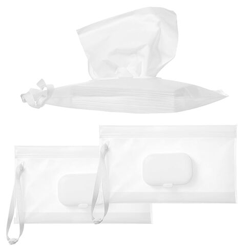 3 Pcs Baby Wipe Dispenser Refillable Wipe Holder Reusable Wet Wipes Case Container for Outdoor Travel Hiking Wallets Backpacks Strollers(Square Cover) in Kuwait