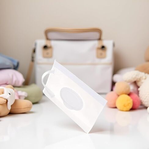 3Pcs Baby Wipe Case Travel Holder Keeps Wipes Moist Set of Wet Wipes Holders Travel Wipes Case Cases Portable Travel On The Go Refillable Dispenser Container Waterproof Wipe Container with Sealed in Kuwait
