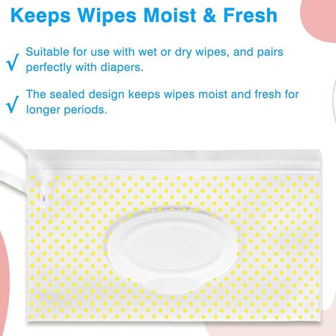 Wipes Container Compatible with Huggies,3 PCS Reusable Wipes Holder and Travel Wipes Case, Refillable Wipe Holder Case for Outdoor, Bathroom and More in Kuwait