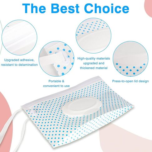 Wipes Container Compatible with Huggies,3 PCS Reusable Wipes Holder and Travel Wipes Case, Refillable Wipe Holder Case for Outdoor, Bathroom and More in Kuwait
