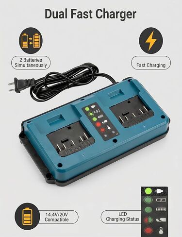 BC1880 BC660 Charger for Bosch Tools 14.4V-18V Lithium Battery BAT609G, BAT609,BAT619G, BAT619, BAT610G BAT614, BAT618, BAT618G, etc. in Kuwait