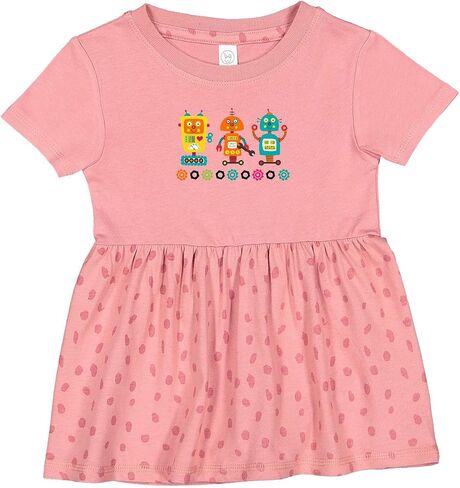 inktastic Robotics Team Robot Lover Infant Dress in Kuwait