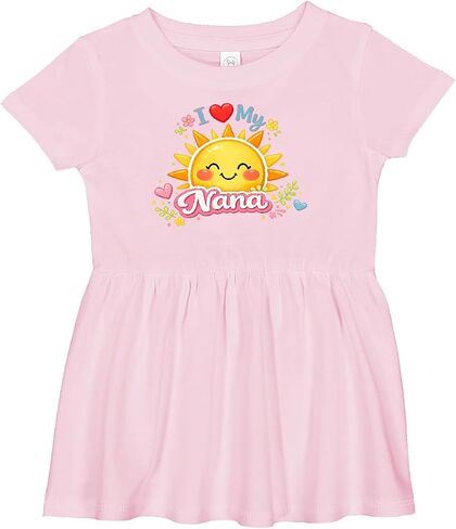 inktastic I Love My Nana Infant Dress in Kuwait