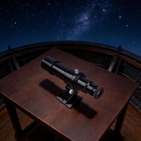 5X24 Telescope Finder-Scope with Bracket, Wide Angle 24Mm Aperture Finderscope for Astronomical Telescopes, Plastic Housing for Quick Target Location and Stargazing, Black in Kuwait