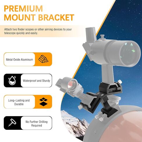 Alstar Finder Scope, 6x30 Finderscope - Bundle with - Finderscope Mount Bracket in Kuwait