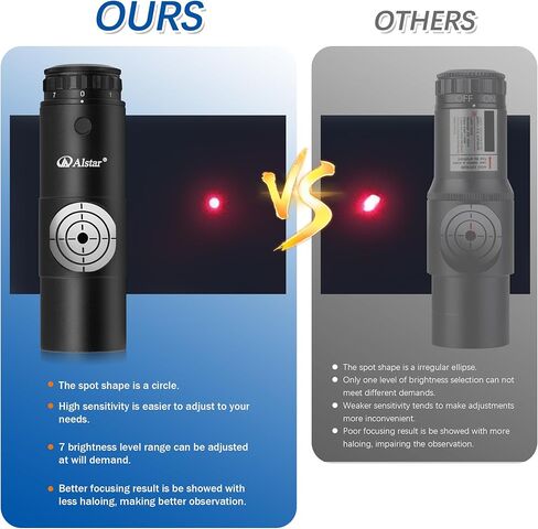 Alstar Finder Scope, 6x30 Finderscope - Bundle with - Red Laser Collimator 1.25 inch in Kuwait