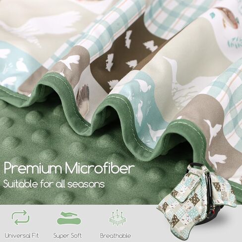 Mallard Duck Baby Car Seat Cover, HNHUAMING Infant Car Seat Covers for Baby Girl Boy, Minky Carseat Canopy with Peep Windows, Neutral in Kuwait