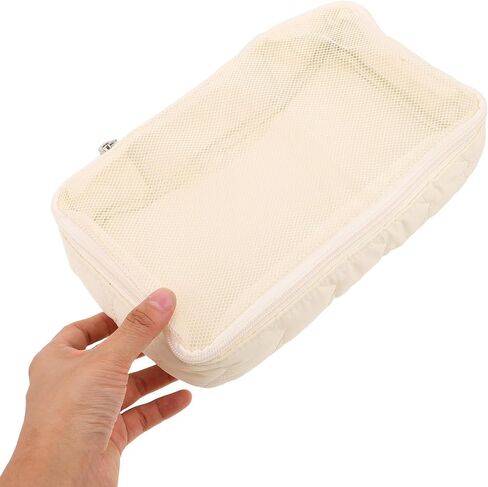 NOLITOY Portable Clothes Storage Organizer Diaper Changing Pod with Large Capacity Space Lightweight Polyester Mesh Bag for Travel-friendly Nursery Use in Kuwait