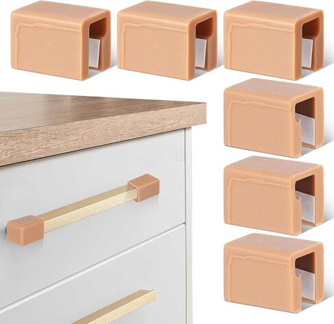 Milisten 6pcs Silicone Corner Protectors for Furniture Pull Handles Guards with Strong Adhesive Shaped for Cabinets and Wardrobes Soft Elastic Bumpers to Prevent Injuries and Handle Damage in Kuwait
