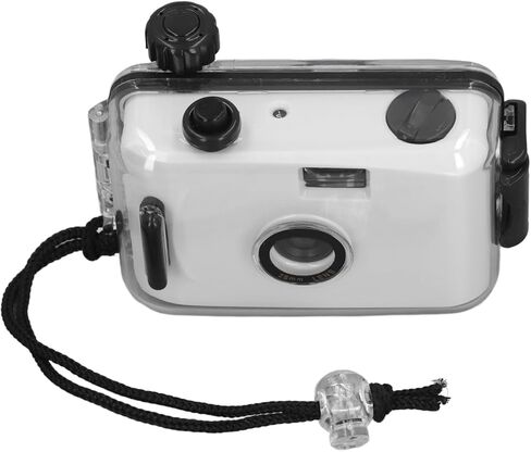35mm Reusable Film Camera, 35mm Retro Camera with 28mm Lens F/9 Shutter Speed 1/100s, Includes Case for Snorkeling Swimming Beach Use (Black White) in Kuwait