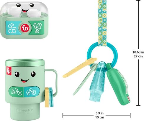 Fisher-Price Laugh & Learn Ready to Go Gift Set | 3 Electronic Baby Toys with Learning Activities, Pretend Play for Toddlers and Infants Ages 6+ Months (Amazon Exclusive) in Kuwait