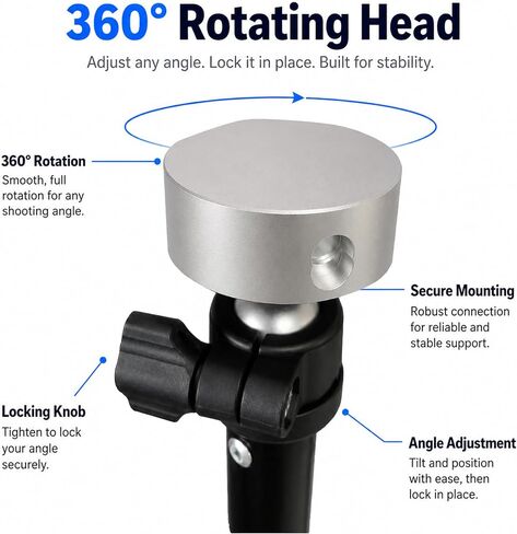 Starlink Mini Tripod Stand with 360° Rotating Head, Quick Deploy Portable Internet Setup for RV Camping, Overlanding & Remote Work, Aircraft-Grade Aluminum Travel Mount with Carry Case in Kuwait