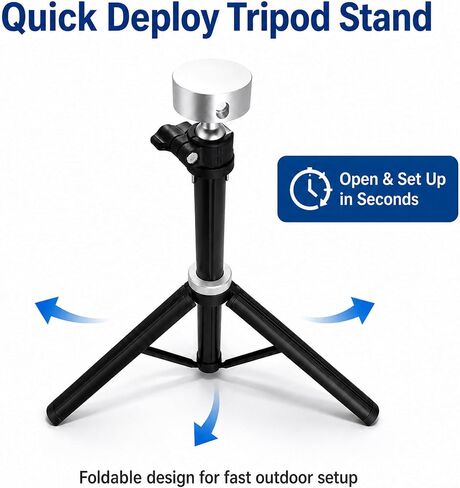 Starlink Mini Tripod Stand with 360° Rotating Head, Quick Deploy Portable Internet Setup for RV Camping, Overlanding & Remote Work, Aircraft-Grade Aluminum Travel Mount with Carry Case in Kuwait