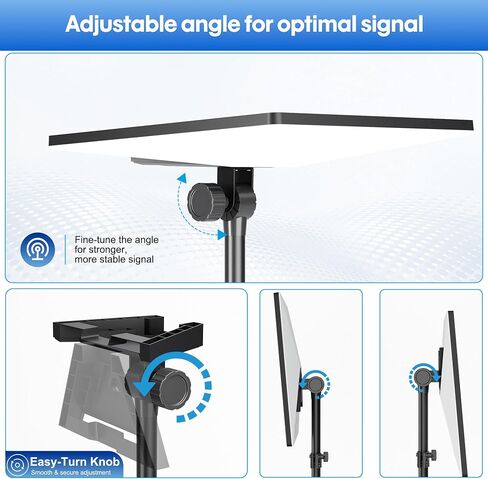 Starlink Mini Tripod, Adjustable Starlink Mini Stand with Adapter | 180° Tilt & Height Starlink Tripod, Windproof & Portable Starlink Stand with Ground Nail for Outdoor Travel Hiking in Kuwait