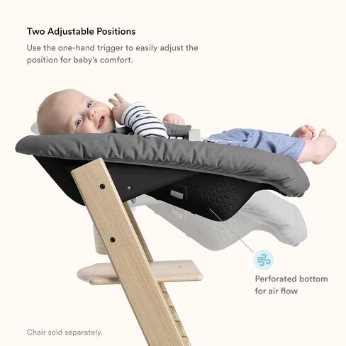 Tripp Trapp Newborn Set, Anthracite - Convert The Tripp Trapp Chair into Infant Seat for Newborns Up to 20 lbs - Cozy, Safe & Simple to Use - Compatible with Chairs After May 2003 in Kuwait