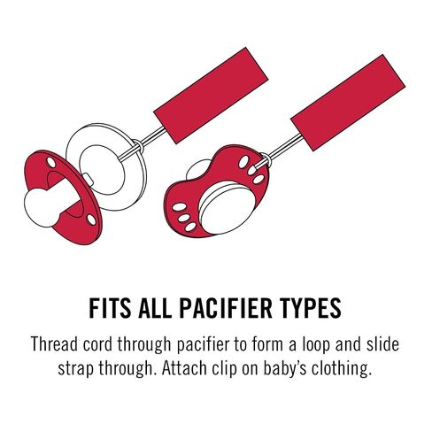 Baby Fanatic Officially Licensed Unisex Pacifier Clip 2-Pack - NFL New Orleans Saints - Officially Licensed Baby Apparel in Kuwait