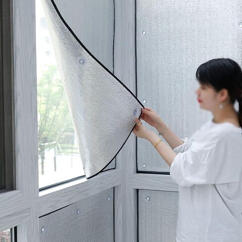 Heat Blocking Window Film Kit,Heat Control Window Tint Film,Multi-Purpose Aluminium Foil Insulation Foil(30x140cm/12''x55'') in Kuwait