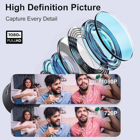 Hidden Camera,1080P HD WiFi Mini Nanny Cam with Night Vision & Motion Detection - Indoor/Outdoor Wireless Security Spy Cameras for Home, Car, Baby & Pet Monitoring-Upgraded A9 in Kuwait