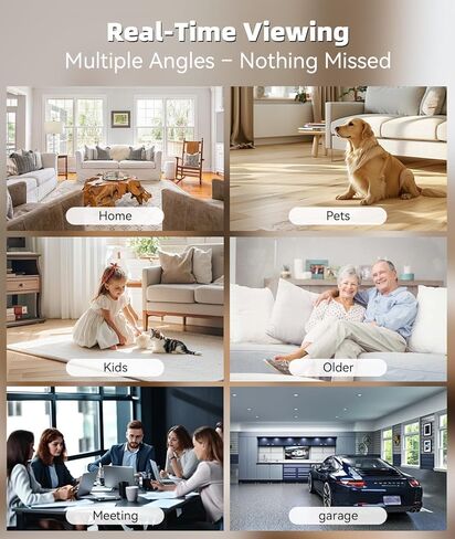 1080P HD Camera Smoke Detector for Home Security with App Control, Motion Detection, 150° Indoor Camera with Night Vision & Loop Recording for Office/Garage/Shop/Pet,User-Friendly in Kuwait