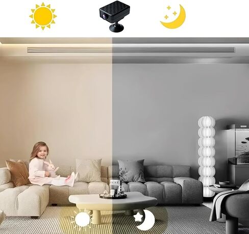 Hidden Camera, high-Definition Wireless mini Camera, pet Monitor, Nanny Camera, Home and Office Security Service, mini Indoor Security Camera with Night Vision and Motion Detection. in Kuwait