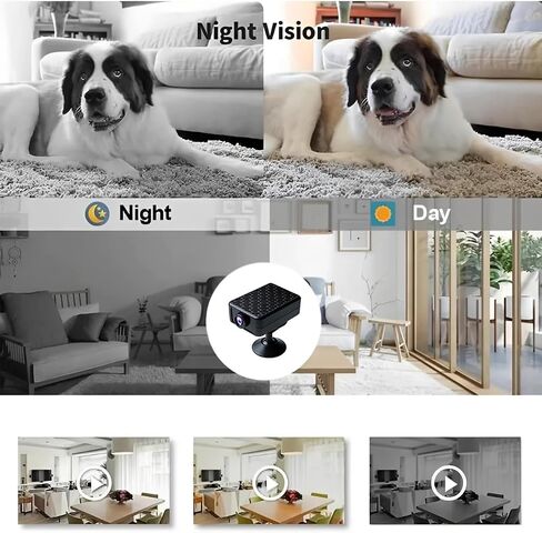 Hidden Camera, high-Definition Wireless mini Camera, pet Monitor, Nanny Camera, Home and Office Security Service, mini Indoor Security Camera with Night Vision and Motion Detection. in Kuwait
