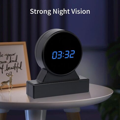 HiSpyCam Wireless Hidden Camera Clock - Full HD 1080P - WiFi Nanny Cam for Home Use - Baby Monitor - Night Vision - Local/Cloud Storage in Kuwait