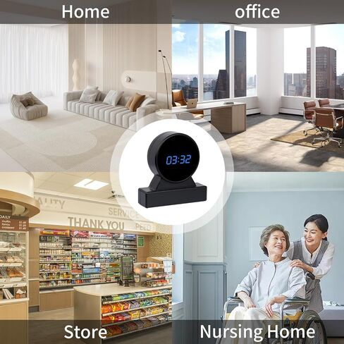 HiSpyCam Wireless Hidden Camera Clock - Full HD 1080P - WiFi Nanny Cam for Home Use - Baby Monitor - Night Vision - Local/Cloud Storage in Kuwait