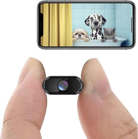 Spy Camera 1080P Indoor Hidden Camera Wireless, Mini Cameras, Home Security Cameras with Motion Detection, Night Vision, App Control Door SpyCam X7 in Kuwait