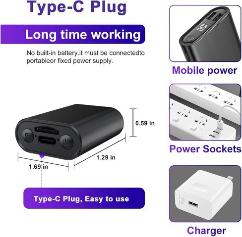 Spy Camera 1080P Indoor Hidden Camera Wireless, Mini Cameras, Home Security Cameras with Motion Detection, Night Vision, App Control Door SpyCam X7 in Kuwait