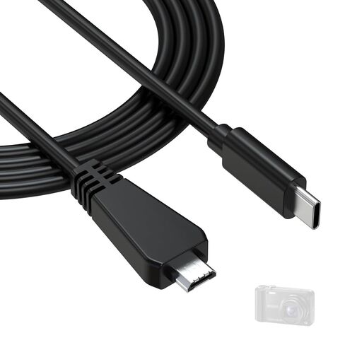 Replacement USB C to VMC-MD3 Data Charging Charger Cable Cord Compatible with Sony Cyber-Shot DSC-HX100 HX9 HX9V HX7 TX10 TX5 TX55 TX66 DSCWX7 WX9 WX10 WX30 Digital Camera, 3.3ft in Kuwait