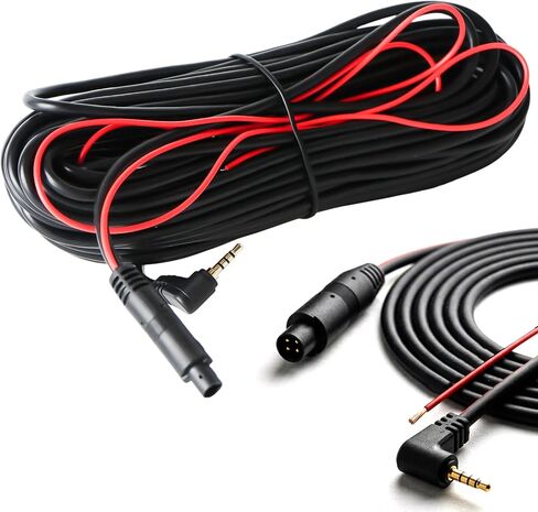 50FT Rear Camera Extension Cable for Wolfbox G930 G900 G840S G840H G850 G850PRO I17, Extension Cable 4-Pin 2.5 mm Pure-Copper Wire for Most Small Cars and SUVs、Vans can Simply in Kuwait