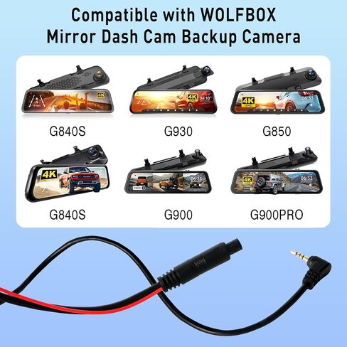 50FT Rear Camera Extension Cable for Wolfbox G930 G900 G840S G840H G850 G850PRO I17, Extension Cable 4-Pin 2.5 mm Pure-Copper Wire for Most Small Cars and SUVs、Vans can Simply in Kuwait