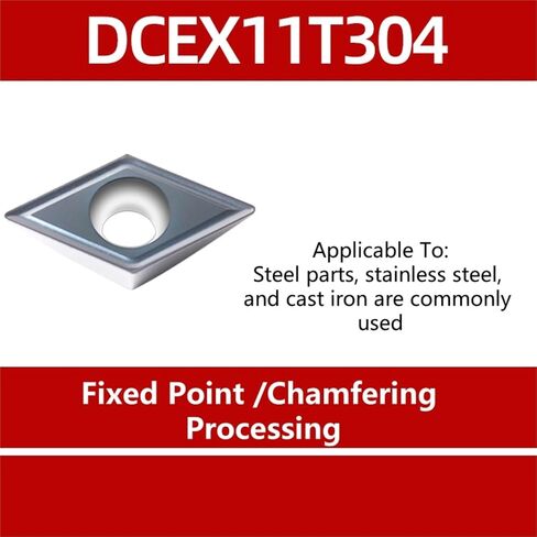 10PCS Centering Chamfering Cutting Blade DCEX11T304 GTH15T CNC Lathe Hard Alloy Turning Tool for Stainless Steel Iron in Kuwait