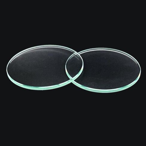 4pcs Optical Lens Set - 8/10/42/45/50/52mm Round Flat Glass Lenses for Flashlights - Impact Resistant(16mm x1.5mm) in Kuwait