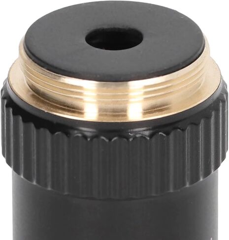 FTVOGUE 100X Microscope Objective Lens Brass Chrome Plated High Power Oil Immersion Lens for Compound Microscopes 20.2mm RMS Interface Science Education in Saudi Arabia