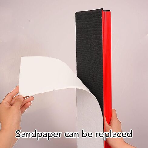 Garosa Sandpaper Holder Tool, Lighted Anti Slip Hand Sander with Secure Self Adhesive Backing for Drywall Wood PVC Built in 1000mAh Battery 255 x 130mm 1 Pack in Kuwait