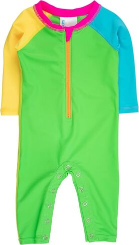 RUGGEDBUTTS Baby Boys UPF50+ Sun Protected Full Length Long Sleeve Rash Guard One Piece Swimsuit in Kuwait