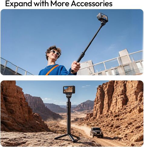 ULANZI OA27 Magnetic Cold Shoe Adapter,Adapter Mount Magnetic Quick Release | Compatible with DJI OSMO Action 6 & OSMO Nano Xtra Muse, 180° Tilt, Cold Shoe + 1/4"-20 Thread, All-Metal Mini Rig in Kuwait