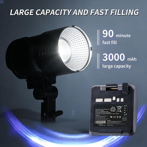 Replacement Li-ion Battery Compatible with Profoto B10/B10 Plus Camera Flash 14.4 V 3000 mAh/43 Wh in Kuwait