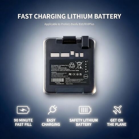 Replacement Li-ion Battery Compatible with Profoto B10/B10 Plus Camera Flash 14.4 V 3000 mAh/43 Wh in Kuwait