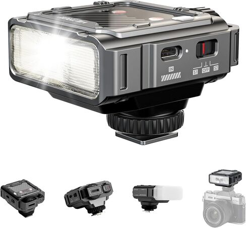 VILTROX Z3 TTL Mini Camera Flash for Sony, mini Flash for Camera | GN16 Hot Shoe Flash with 1s Recycle Time, USB-C Rechargeable Camera Flash with 7-Level Manual Power Control in Kuwait