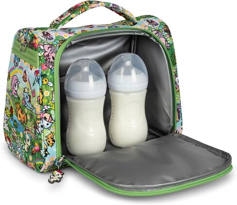 JuJuBe Tokidoki Insulated Bottle Bag, Breastmilk Cooler Bag Fits 3 Baby Bottles, Storage Tote for Nursing Mom, Daycare & Travel, Lunch w/Handle & Shoulder Strap in Kuwait