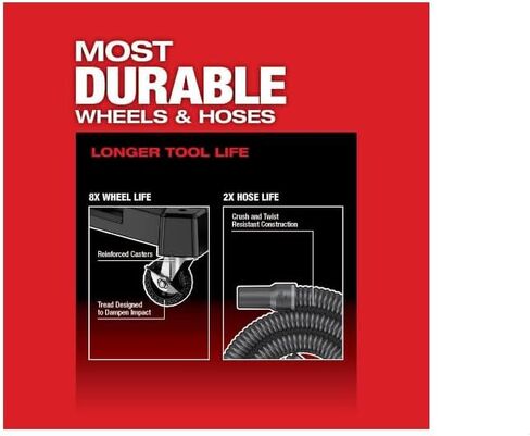 Milwaukee v M18 Fuel Vacuum 9 Gallon 36V Wet/Dry (Bare Tool) + TPT Premium cart storekid in Kuwait