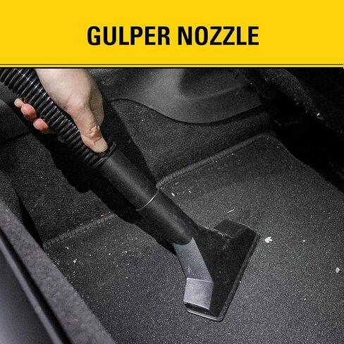 Stanley 3 Gallon Portable Shop Vacuum, 3 Peak HP Wet Dry Suction Vac,Multi-functional Crevice Nozzle with Retractable Hose Vacuum for Home, Car Detailing, Jobsite, Garage & Workshop SL18910P-3 in Kuwait